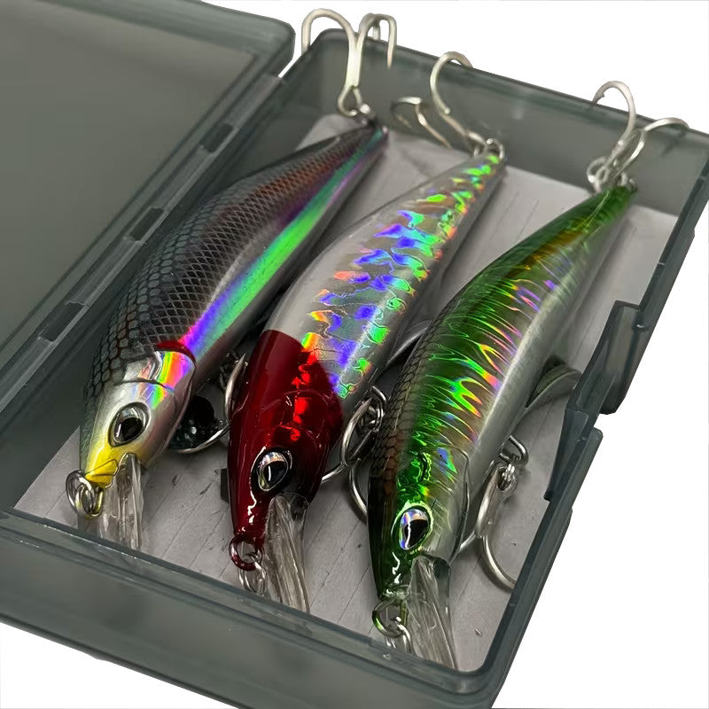3pcs Heavyweight Sinking Minnow Lure – Long Casting Saltwater Hard Bait