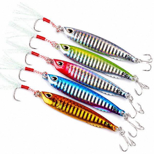5pcs Premium Long Casting Metal Jig Lures
