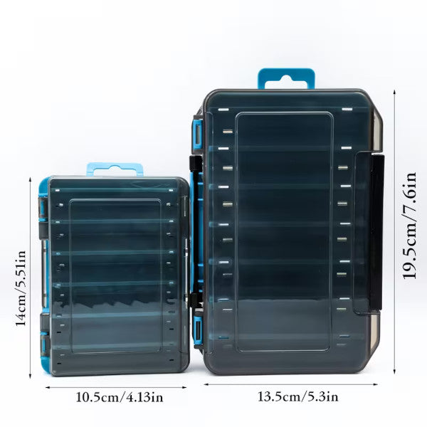 3-Pack Double-Sided Fishing Lure Tackle Box Set