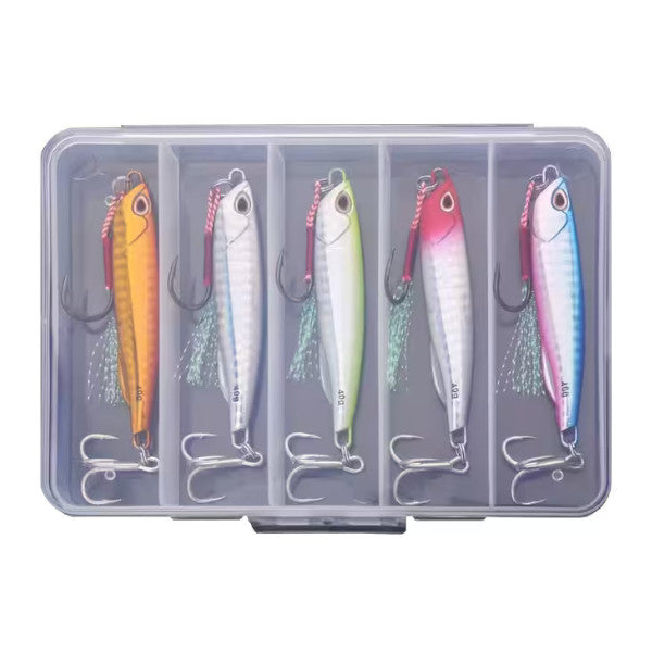 5pcs Premium Long Casting Metal Jig Lures